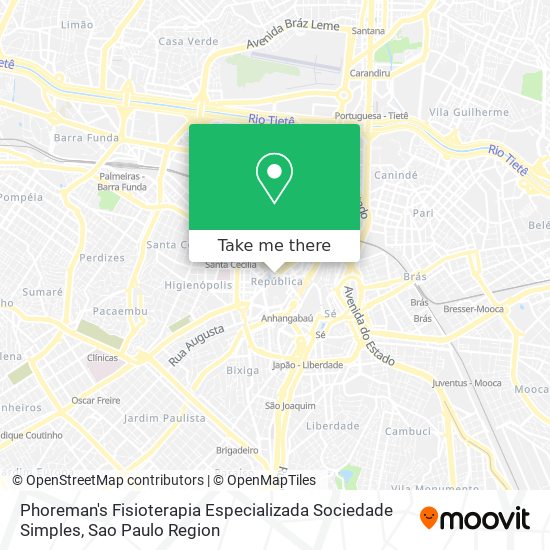 Mapa Phoreman's Fisioterapia Especializada Sociedade Simples