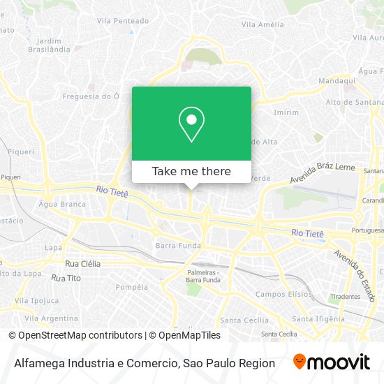 Mapa Alfamega Industria e Comercio