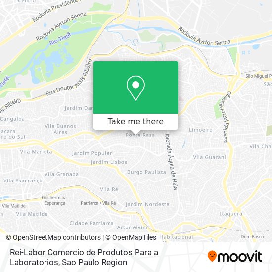 Mapa Rei-Labor Comercio de Produtos Para a Laboratorios