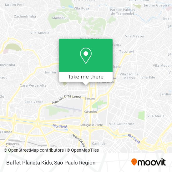 Mapa Buffet Planeta Kids