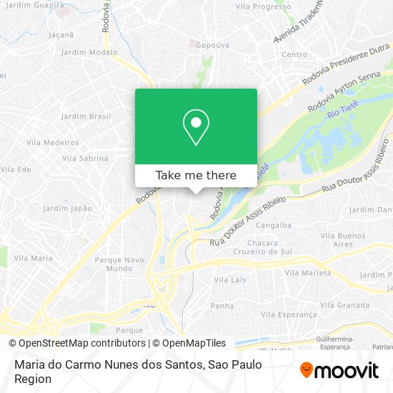 Maria do Carmo Nunes dos Santos map