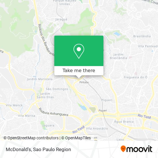 McDonald's map