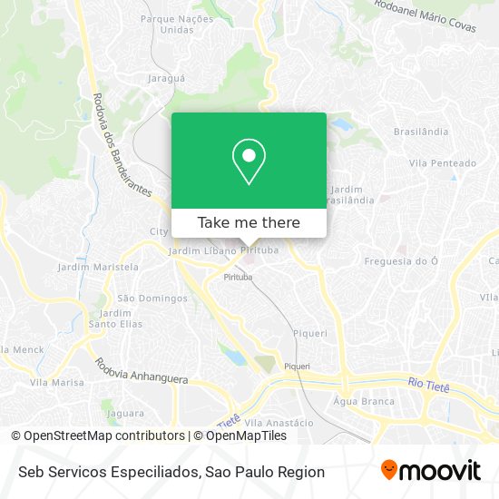 Seb Servicos Especiliados map