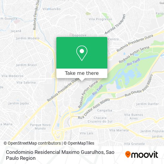 Mapa Condominio Residencial Maximo Guarulhos