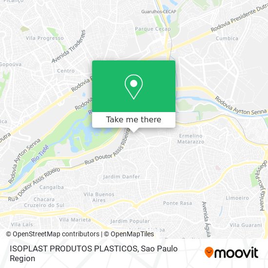 ISOPLAST PRODUTOS PLASTICOS map