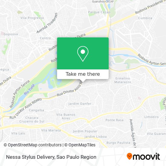 Nessa Stylus Delivery map
