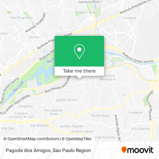 Pagode dos Amigos map