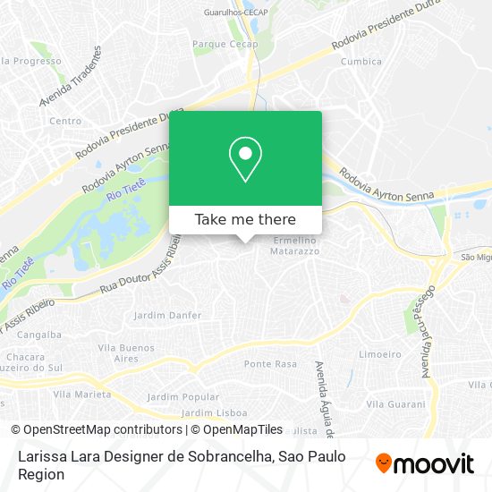 Larissa Lara Designer de Sobrancelha map