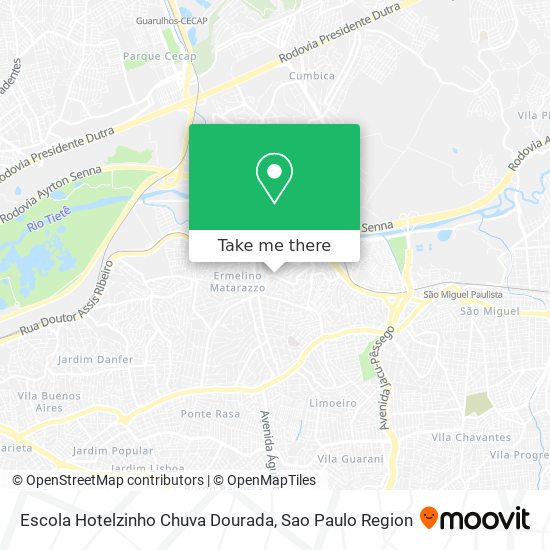 Escola Hotelzinho Chuva Dourada map