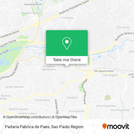Padaria Fabrica de Paes map