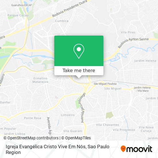 Igreja Evangélica Cristo Vive Em Nós map