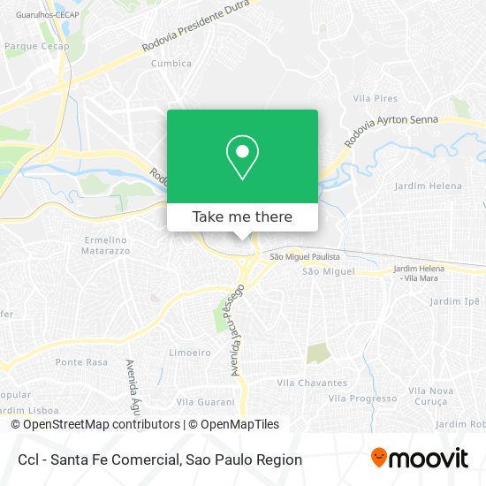 Ccl - Santa Fe Comercial map