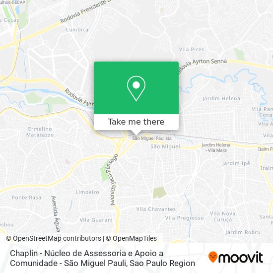 Mapa Chaplin - Núcleo de Assessoria e Apoio a Comunidade - São Miguel Pauli