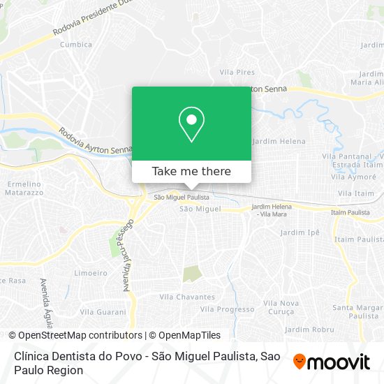 Clínica Dentista do Povo - São Miguel Paulista map