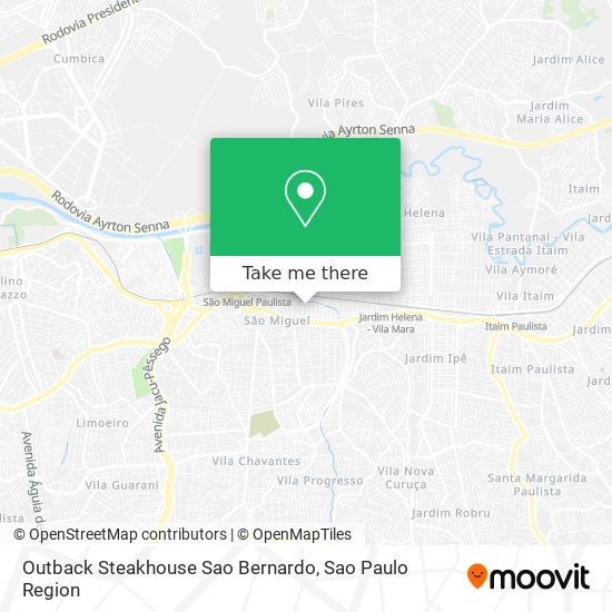 Outback Steakhouse Sao Bernardo map