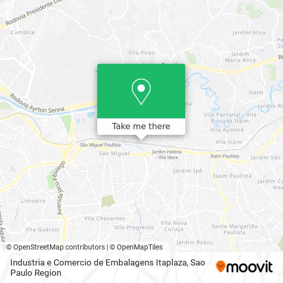 Industria e Comercio de Embalagens Itaplaza map