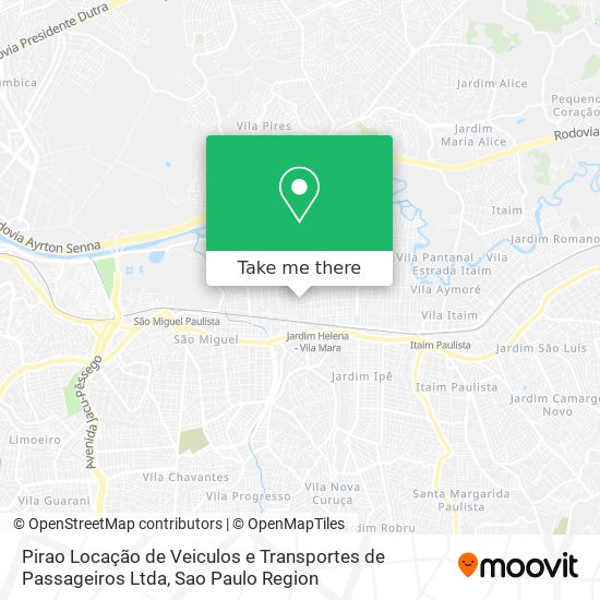 Pirao Locação de Veiculos e Transportes de Passageiros Ltda map