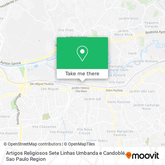 Artigos Religiosos Sete Linhas Umbanda e Candoblé map