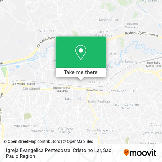 Igreja Evangelica Pentecostal Cristo no Lar map