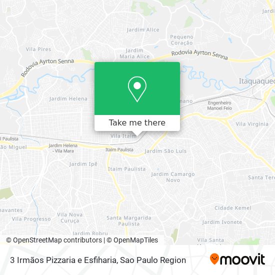 3 Irmãos Pizzaria e Esfiharia map