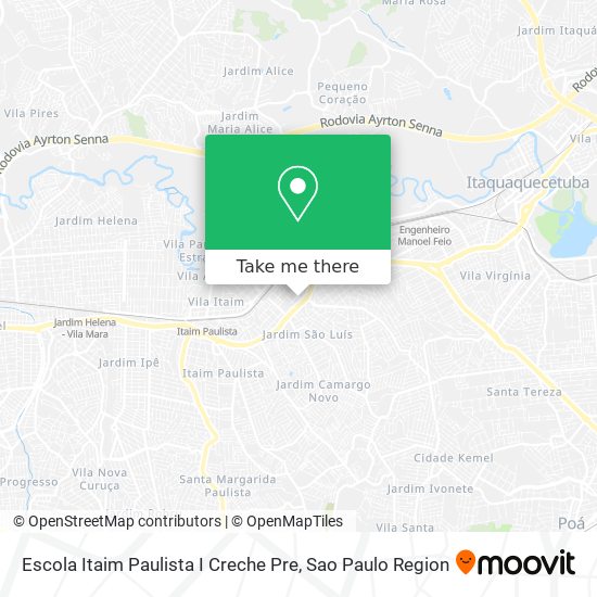 Escola Itaim Paulista I Creche Pre map