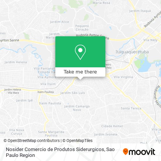 Nosider Comercio de Produtos Siderurgicos map