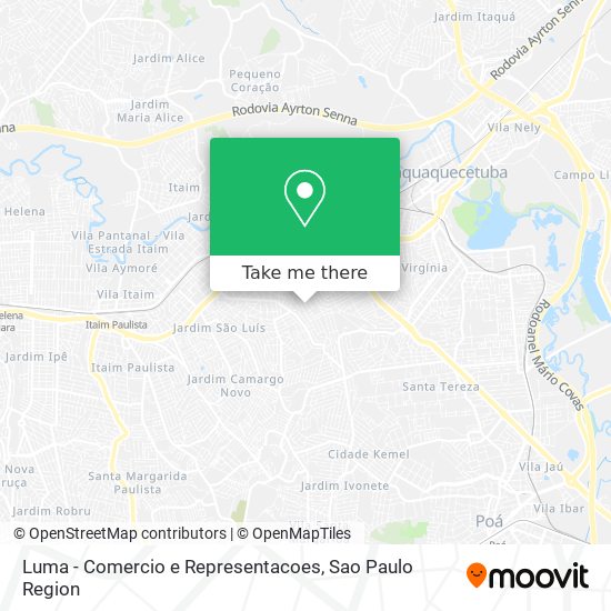 Luma - Comercio e Representacoes map