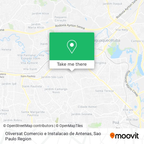 Oliversat Comercio e Instalacao de Antenas map