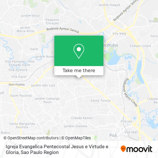 Igreja Evangelica Pentecostal Jesus e Virtude e Gloria map