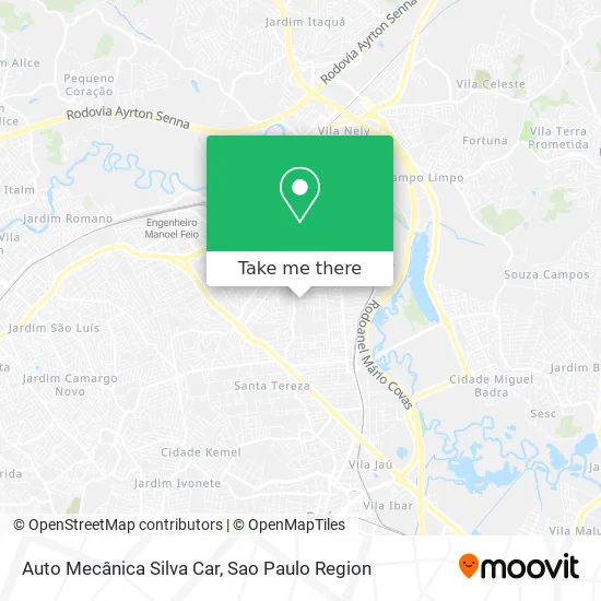 Auto Mecânica Silva Car map