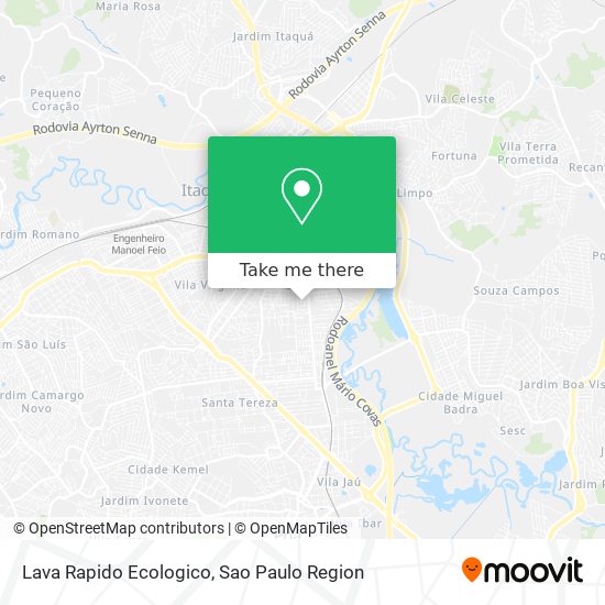 Lava Rapido Ecologico map