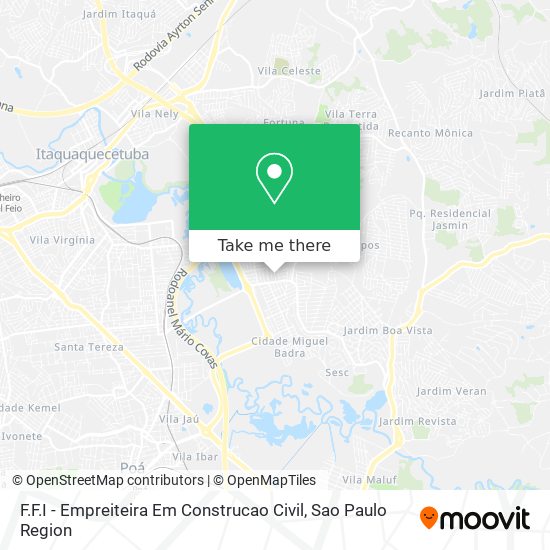 F.F.I - Empreiteira Em Construcao Civil map