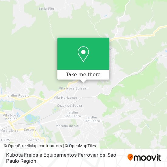 Kubota Freios e Equipamentos Ferroviarios map