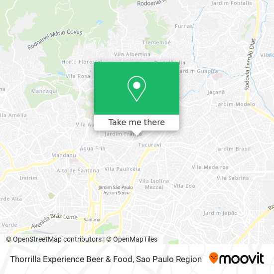 Thorrilla Experience Beer & Food map