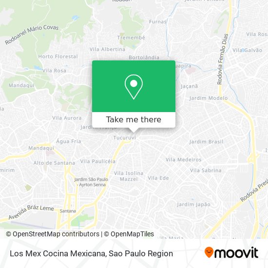 Mapa Los Mex Cocina Mexicana