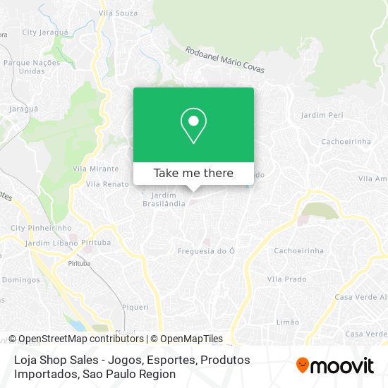 Loja Shop Sales - Jogos, Esportes, Produtos Importados map