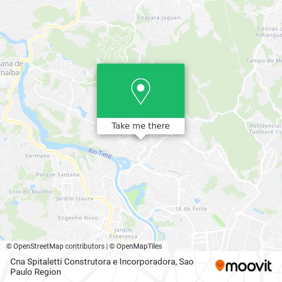 Mapa Cna Spitaletti Construtora e Incorporadora