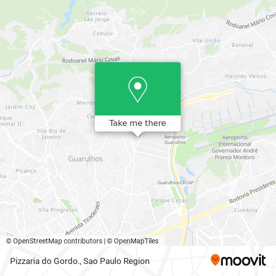 Pizzaria do Gordo. map