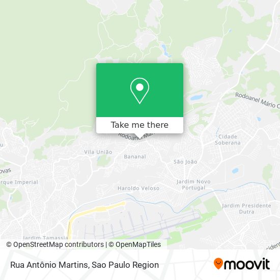 Rua Antônio Martins map