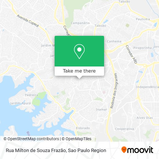 Rua Milton de Souza Frazão map
