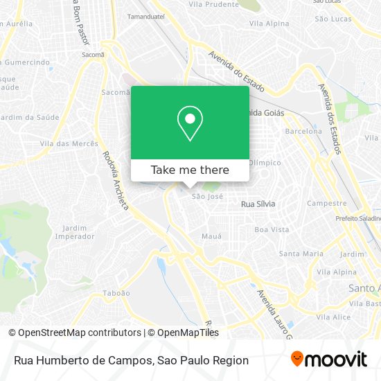 Rua Humberto de Campos map