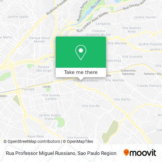 Rua Professor Miguel Russiano map