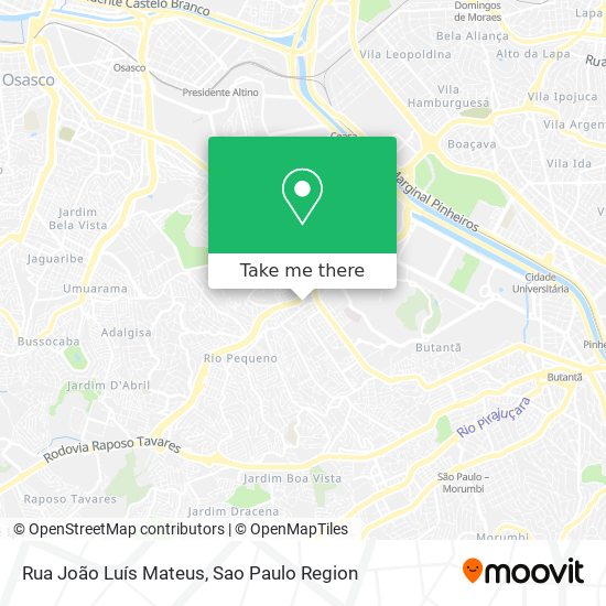 Rua João Luís Mateus map