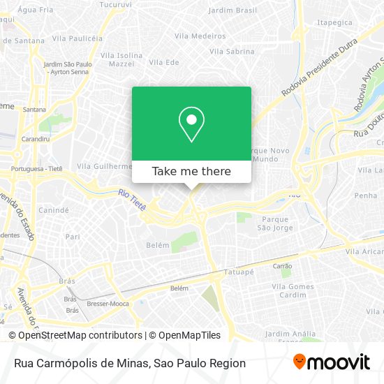 Rua Carmópolis de Minas map