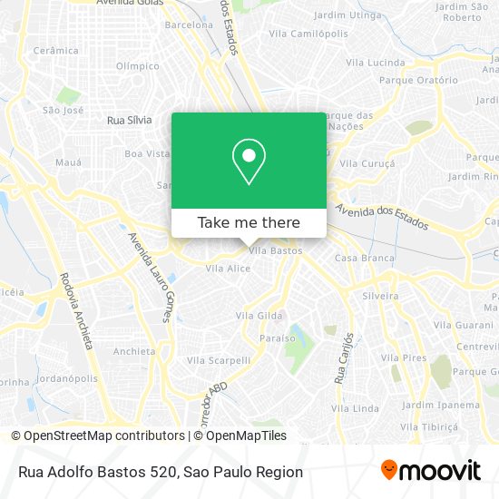 Rua Adolfo Bastos 520 map