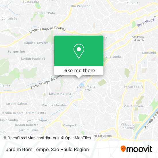 Mapa Jardim Bom Tempo