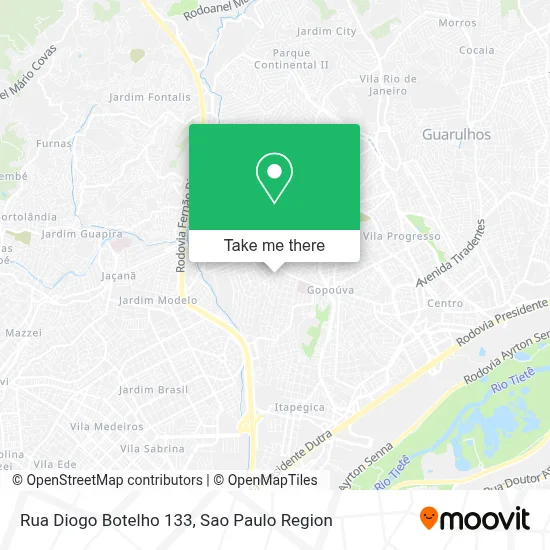 Rua Diogo Botelho 133 map