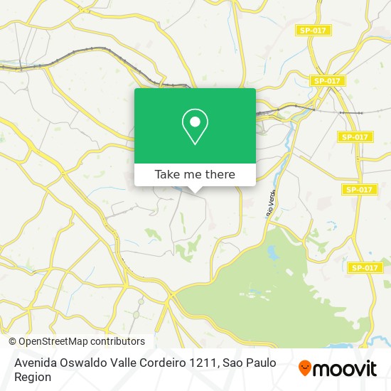 Avenida Oswaldo Valle Cordeiro 1211 map