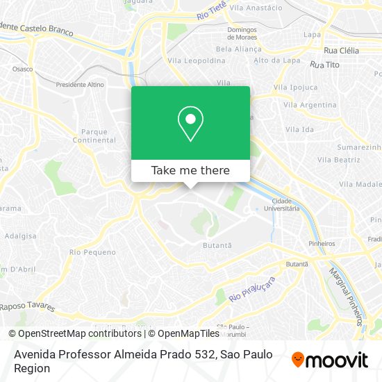 Mapa Avenida Professor Almeida Prado 532