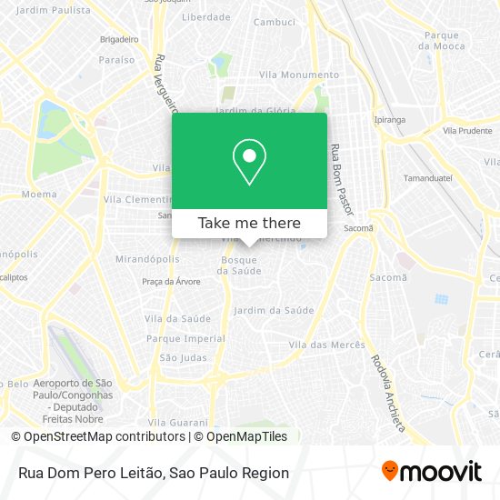 Mapa Rua Dom Pero Leitão